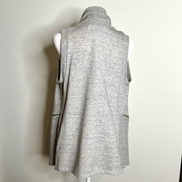 ANTHROPOLOGIE Saturday Sunday Heather Grey Vest Wrap - Picture 4 of 4